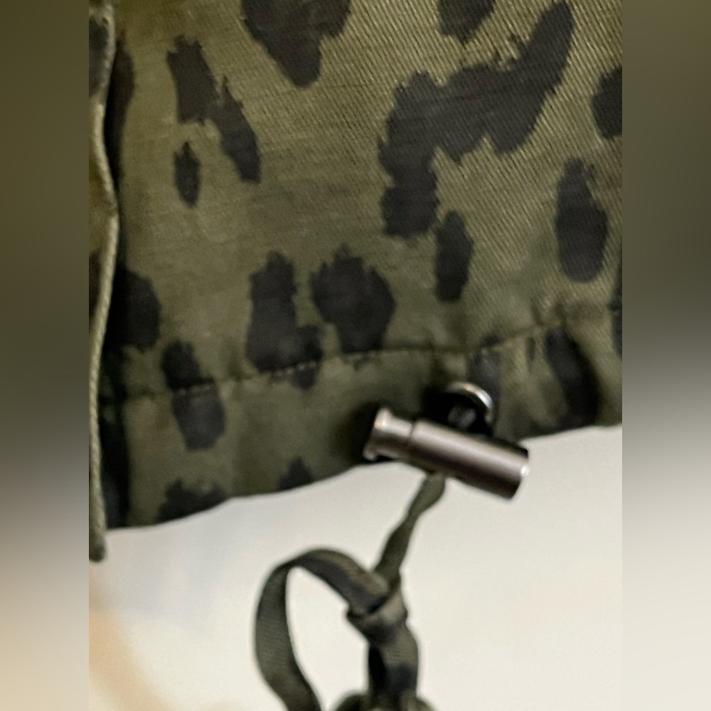 Rails Collins Leopard Print Linen Blend Jacket Size Small - Picture 5 of 9